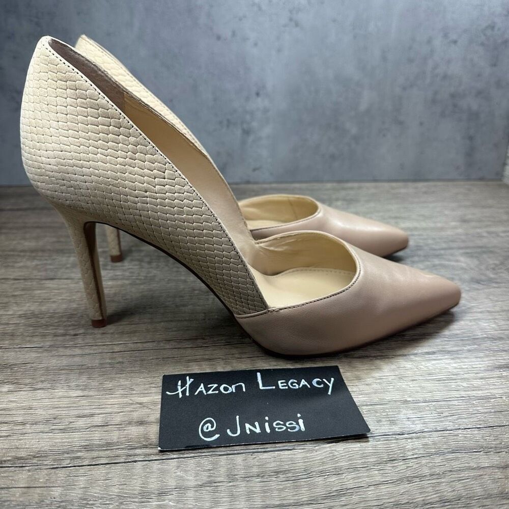 Vince Camuto~Women’s~”Airmosah”~ Beige Heels Stiletto Pump~Size 10 - Picture 2 of 10